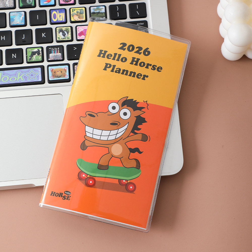 OURYOUNG卡通高颜值2026马年月计划彩页记事本迷你口袋手账本ins,淘宝优惠券,粉丝福利购,淘宝优惠卷