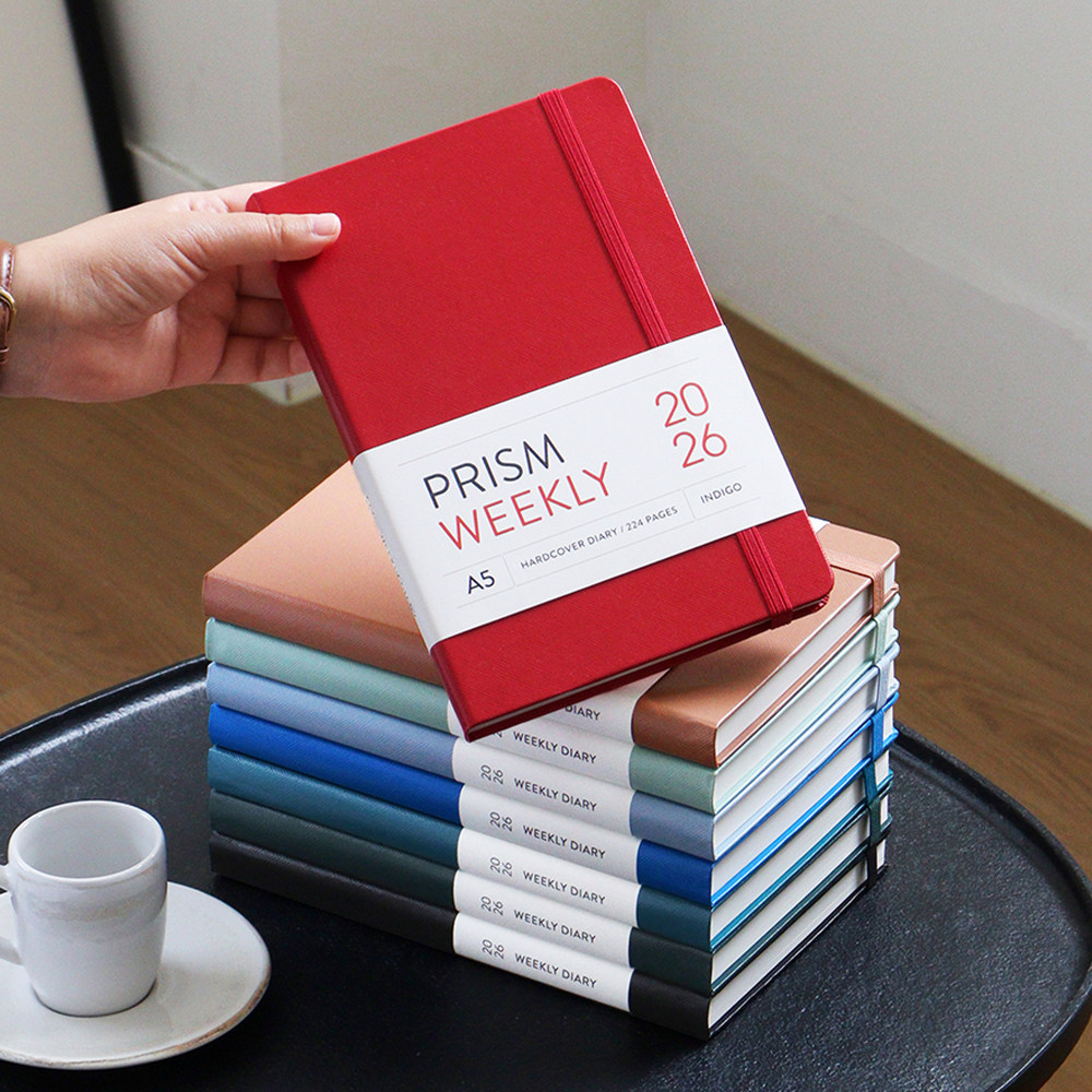 韩国indigo简约商务2026日程本周计划A5绑带笔记事PU手账本周记本,淘宝优惠券,粉丝福利购,淘宝优惠卷