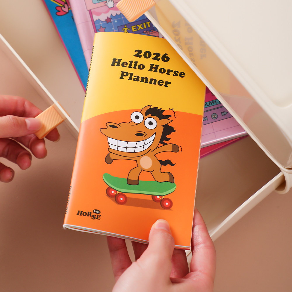 OURYOUNG卡通高颜值2026马年月计划彩页记事本迷你口袋手账本ins,淘宝优惠券,粉丝福利购,淘宝优惠卷