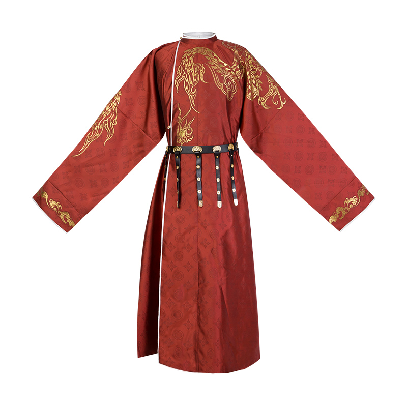 重回汉唐旗舰店【剑网3正版授权】重回汉唐x剑网3嬿婉同心汉服男织金圆领袍婚服3