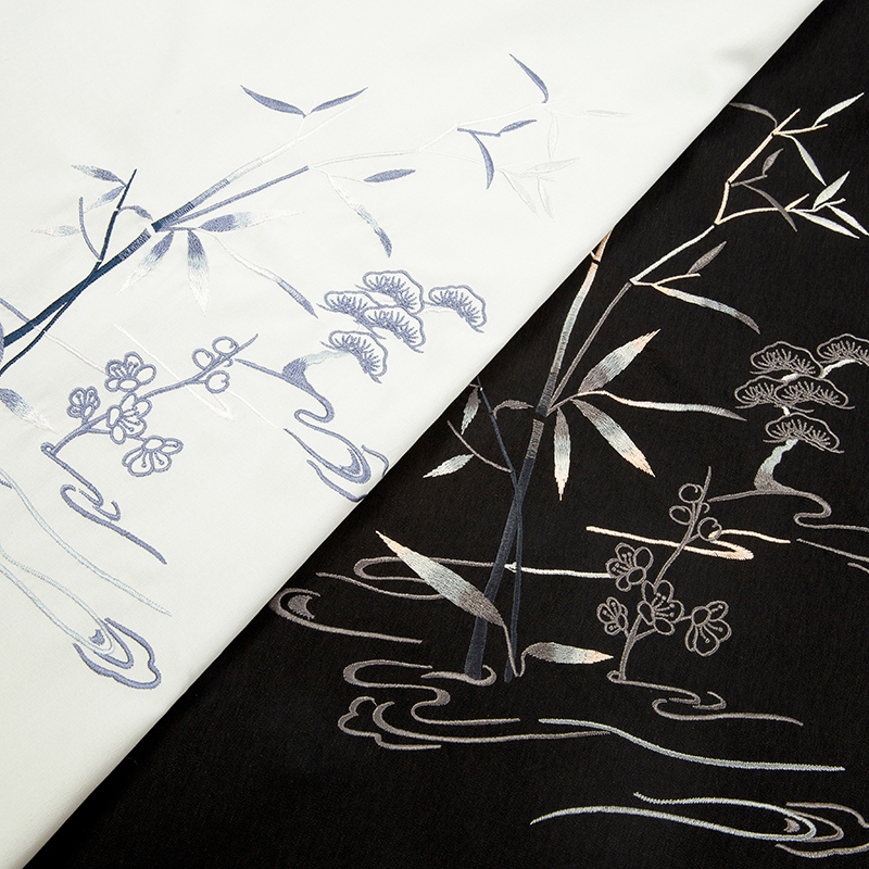 重回汉唐旗舰店重回汉唐若谷原创正品中国风晋制交领汉服男绣花8破交窬裙秋冬季2