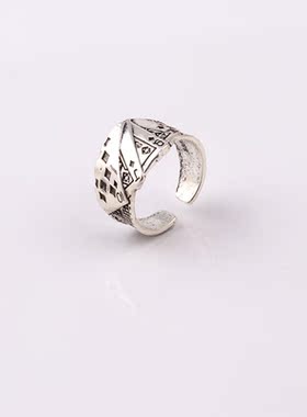 原创复古做旧时尚扑克牌潮流戒指