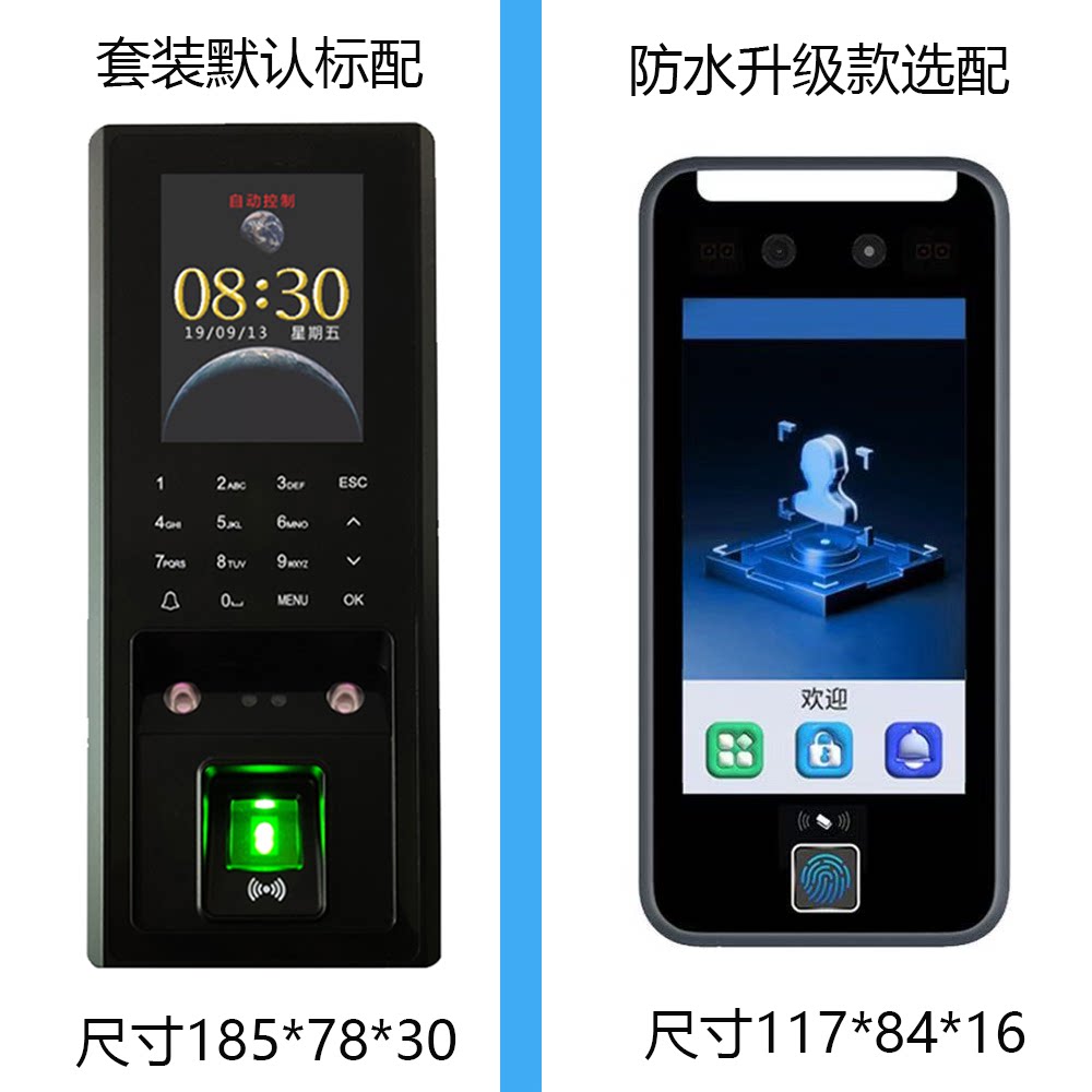 Face-swiping access control machine, swiping card, swiping fingerprint, automatic door