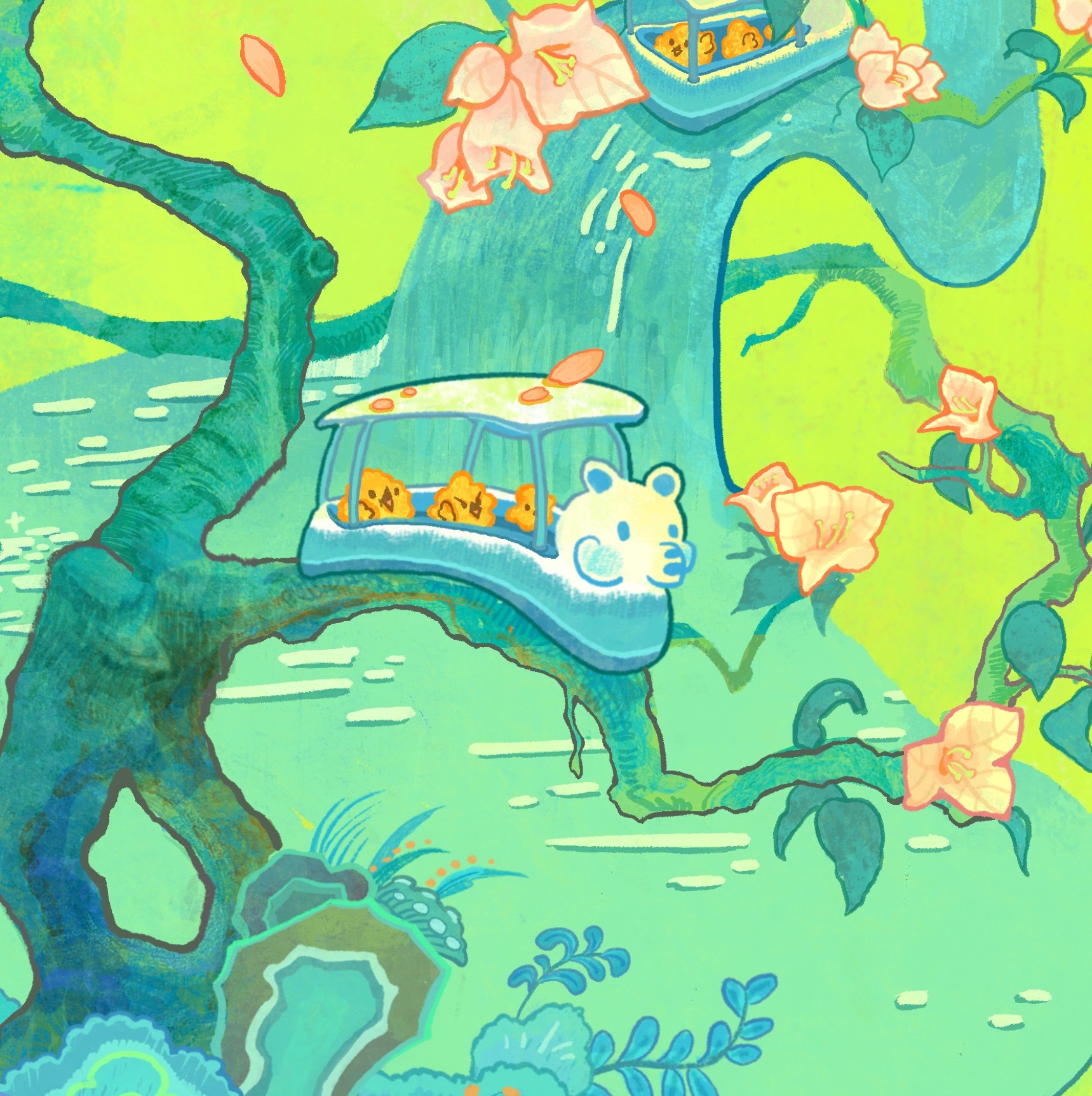 春日梦境 kanozqw原创插画周边吧唧明信片,淘宝优惠券,粉丝福利购,淘宝优惠卷