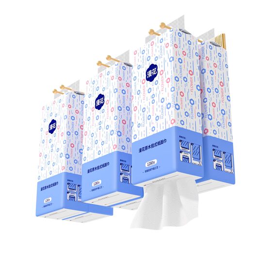 Manhua 6 large hanging paper towels full box affordable household facial tissue cleaning toilet paper