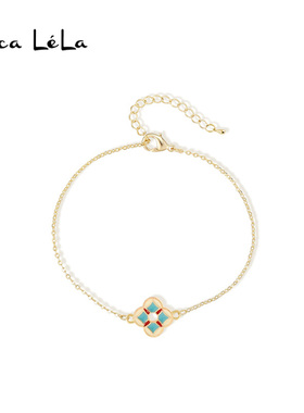 轻奢珐琅手链女款小众精致