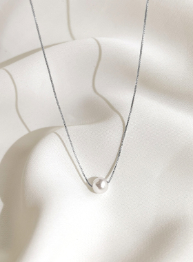 日常百搭珍珠款吊坠项链