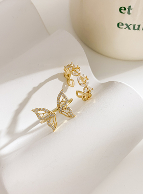 蝴蝶戒指女时尚个性ins潮