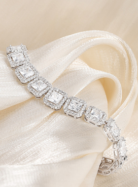 轻奢小众奢华方糖手链