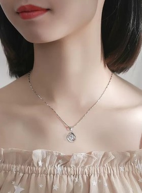 新年原创正品999纯银项链女吊坠