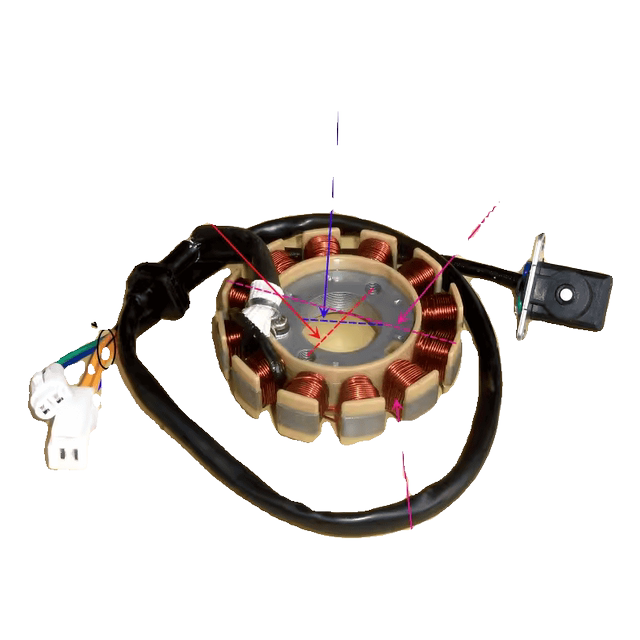 GY6125150 modified EFI 12-stage ignition coil