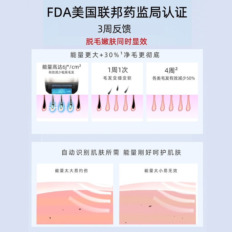 添悦taynee升级家用冰点脱仪私医用处永刮毛剃毛久光激全身毛脱器