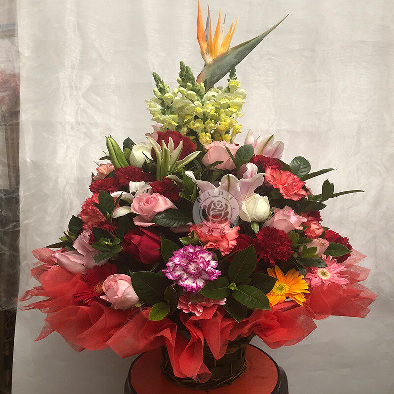 四面观鲜花花篮妈妈生日长辈老人过寿探望病人祝福北京同城速递