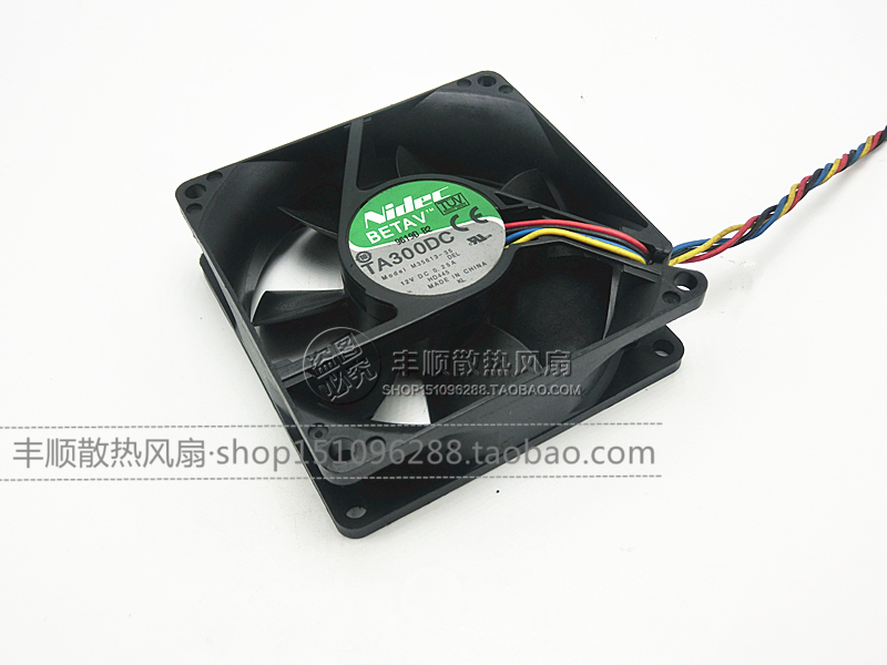 原装NIDEC 8025 12V 0.25A 4线温控机箱风扇M35613-35DEL2 0MX940 - 图0