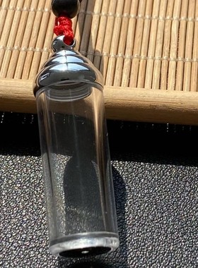 钛钢透明可以打开装藏朱砂舍利子