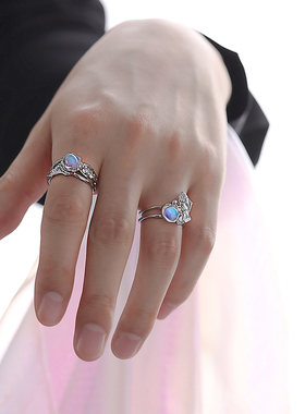 奇志爷爷男女合金ins戒指