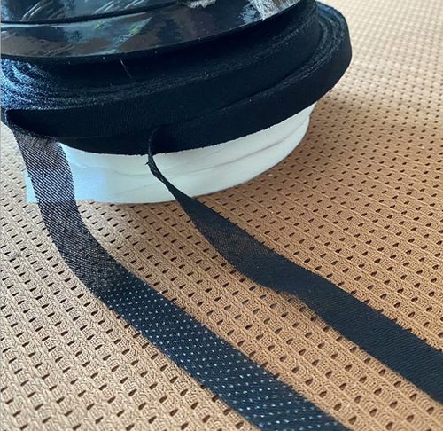 羊绒大衣嵌条衬5850有纺低温防伸带定型条衬单面带胶布衬牵条包邮 - 图0