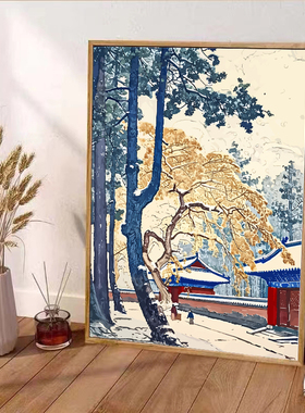 中国风故宫皇城数字油画diy填充画画填色2024新款丙烯油彩画手工