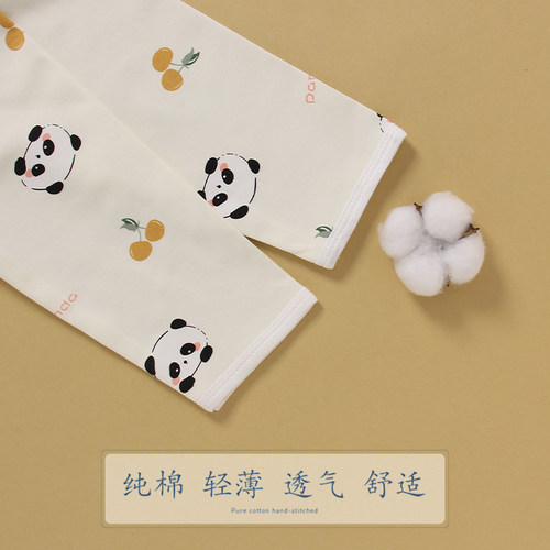 纯棉儿童护肩春夏薄款睡觉专用立领宝宝护颈睡衣长短袖空调房坎肩 - 图3