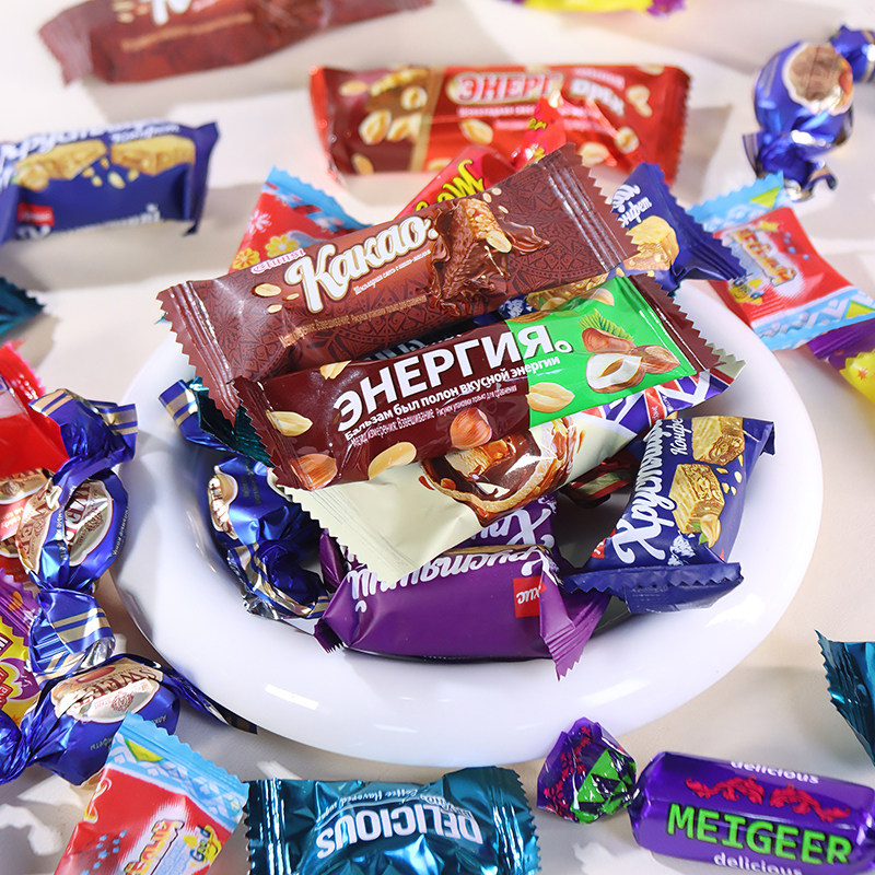俄罗斯风味混合糖果夹心巧克力太妃糖花生糖果年货休闲小零食酥糖,淘宝优惠券,粉丝福利购,淘宝优惠卷