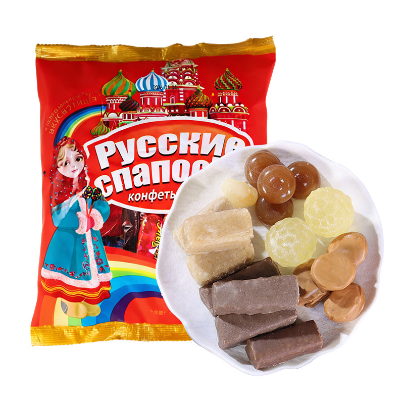 俄罗斯风味混合糖果夹心巧克力太妃糖花生糖果年货休闲小零食酥糖,淘宝优惠券,粉丝福利购,淘宝优惠卷