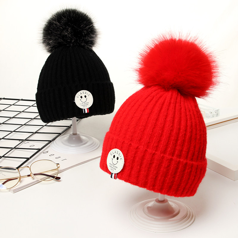 宝宝帽子秋冬男童女童婴儿帽子冬季加绒加厚护耳保暖儿童毛线帽潮,淘宝优惠券,粉丝福利购,淘宝优惠卷