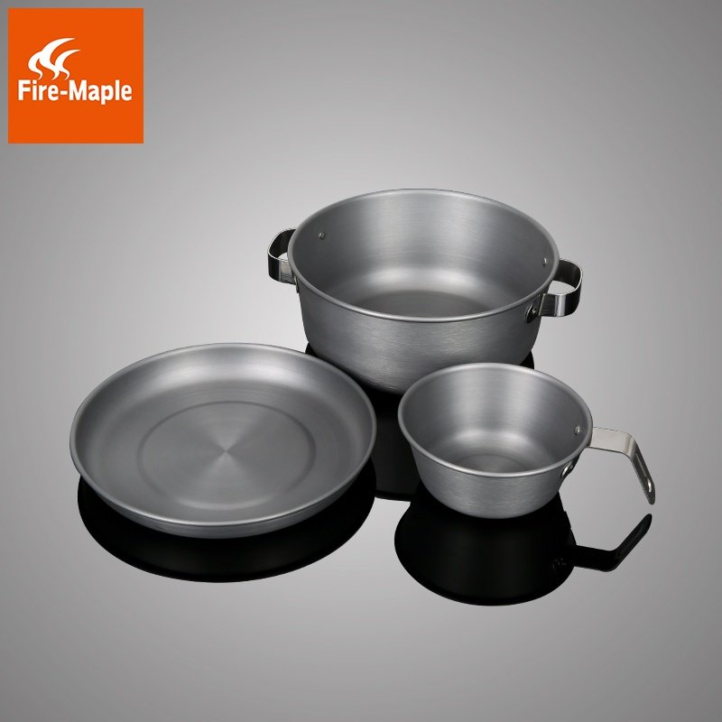 火枫户外便携汤碗餐盘野餐盘子套装轻量铝制餐具露营野炊野营菜盘,淘宝优惠券,粉丝福利购,淘宝优惠卷