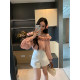 XINYI Dry Rose Spring ruffled Shoulder Chiffon Top for Women Slim and versatile Top ບັນຍາກາດ