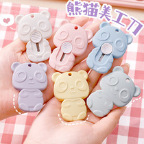 Cartoon Little Bear Beauty Work Knife Cute Candy Color Detached Express Open Box Small Knife Mini Portable Hand Cut Paper Knife