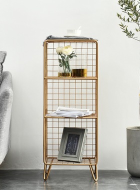 北欧ins网红网格置物架沙发落地
