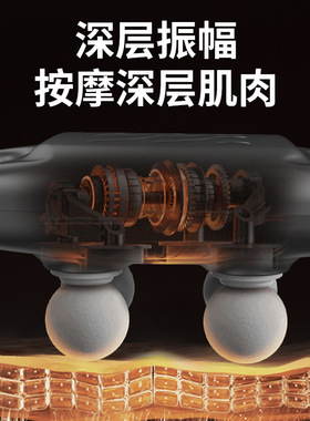 跨境筋膜枪家用电动震动按摩器四头全自动深层肌肉放松按摩捶颈椎
