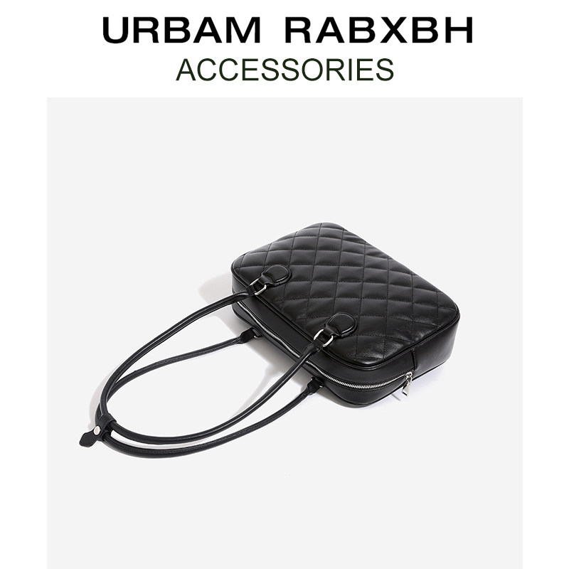 大容量吐司包女2024新款真皮手提单肩托特包菱格波士顿保龄球包包,淘宝优惠券,粉丝福利购,淘宝优惠卷