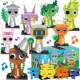 Rhythm box building block minifigure full set of game peripheral models children's educational assembled toys gift assembled dolls