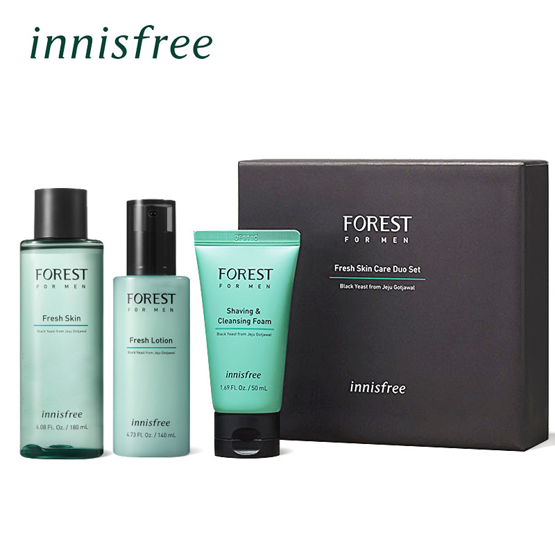 悦诗风吟男士水乳套装补水森林控油 薇美铺海外男士护理套装