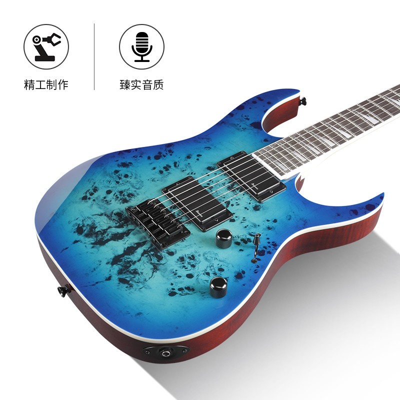Ibanez官方旗舰店依班娜电吉他GRGR221PA-AQB初学24品固定琴桥,淘宝优惠券,粉丝福利购,淘宝优惠卷
