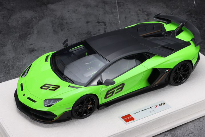 Make up 1:18兰博基尼 Aventador SVJ#63 2018树脂车模-图3