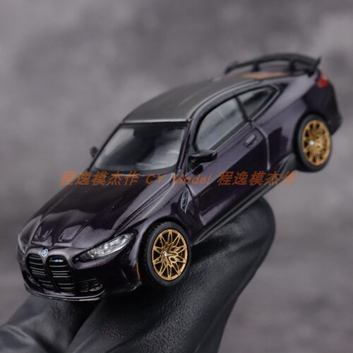 MINIGT 1:64 宝马 BMW M4 G82 紫色 合金汽车模型  1112 - 图3