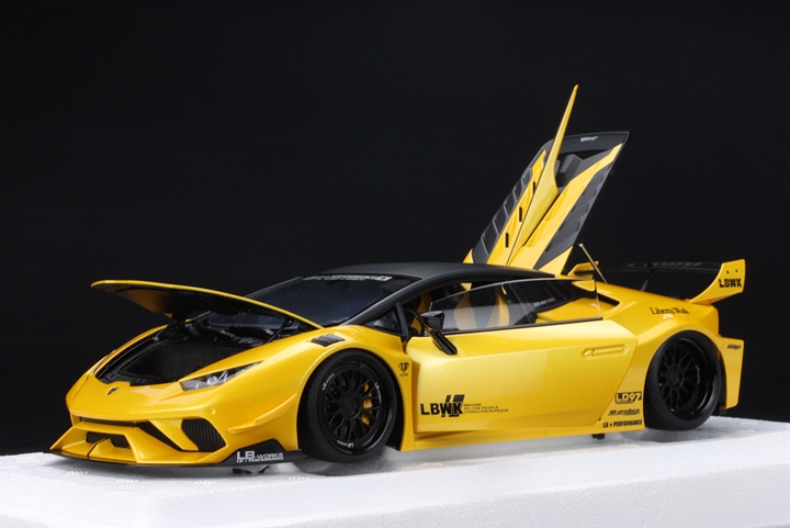 AA奥拓 AUTOart 1:18兰博基尼Huracan GT LB宽体 LP610全开车模-图2