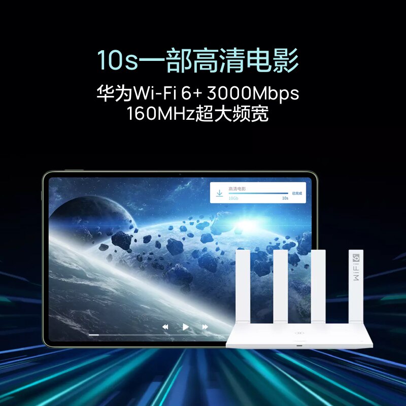 华为路由器AX3Prowifi6+千兆端口无线速率