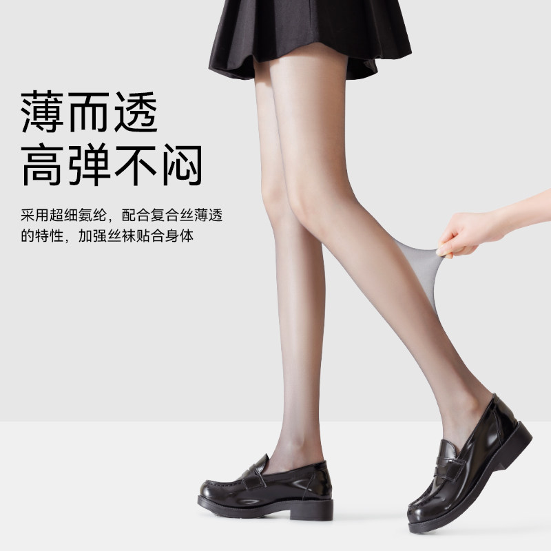 猫人黑丝袜性感超薄款夏季情调透明隐形防勾高透0d黑色丝袜女高级 - 图3