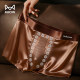Catman light Luxury satin men's ice silk underwear mulberry silk antibacterial tourmaline crotch boys's boxer shorts