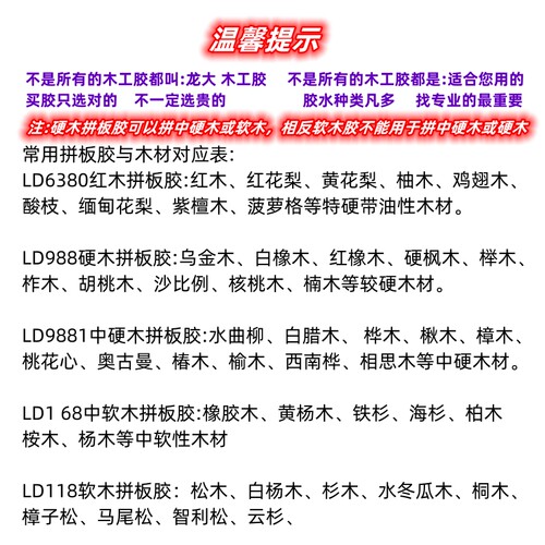 木工胶双组份实木强力拼板胶高温不开裂D4防水耐高频机硬木白乳胶 - 图2