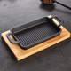 Boneless Commercial Cast Iron Rectangular Grill Pan