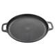 Extra large cast iron barbecue pan for outdoor commercial use