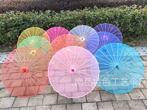 透明演出跳舞伞民族古典舞 沙湾往事 雨打芭蕉舞蹈道具旗袍走秀伞 - 图1
