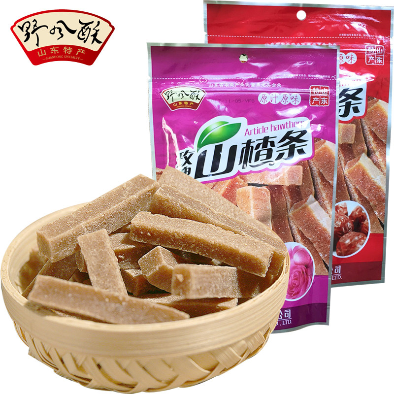 野风酥山东特产260gx2山楂条 野风酥食品山楂类制品
