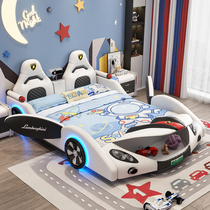 Small Family Type Childrens Bed Boy Car Bed Boy 1 m 5 Creative Solid Wood Bed Baby Single Bed Racing Bigot Double Bed