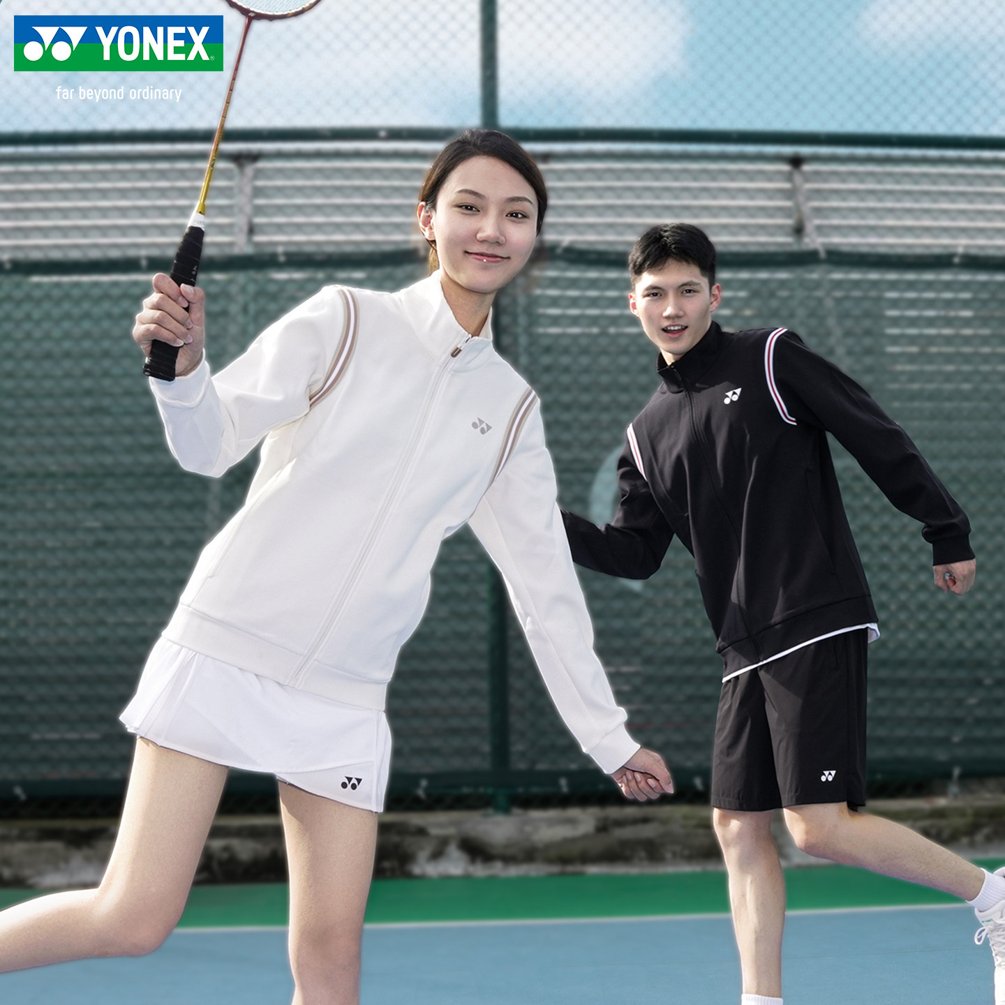 YONEX尤尼克斯羽毛球服女运动外套国羽大赛训练长袖卫衣男女同款,淘宝优惠券,粉丝福利购,淘宝优惠卷