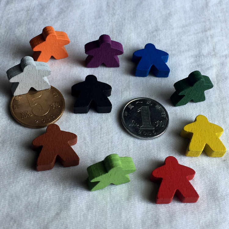 桌游驿站 tokens 火龙 Dragon Meeple marks 木质米宝派 策略配件 - 图2