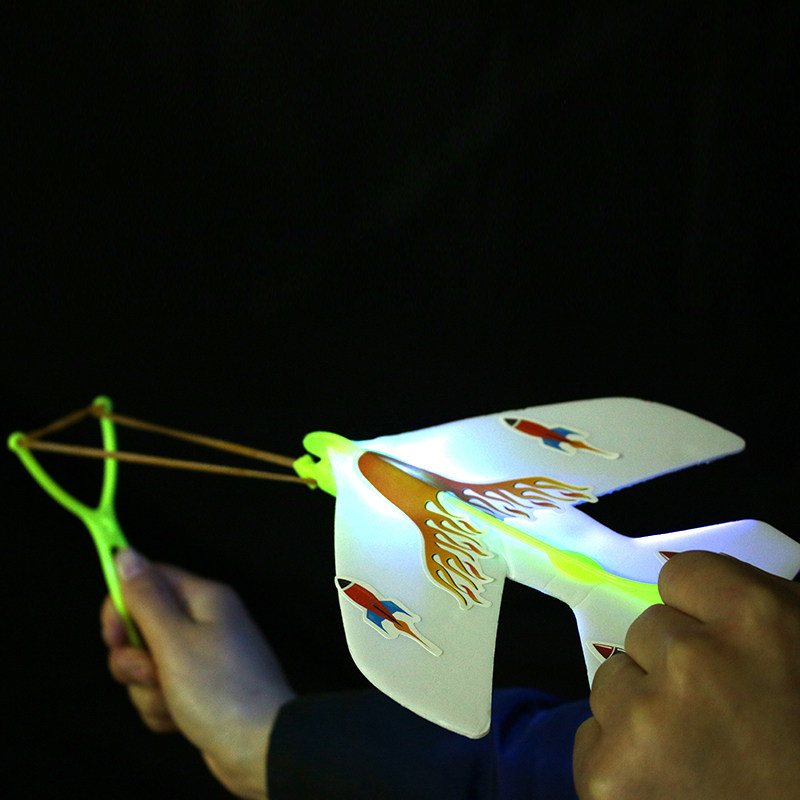 弹力战斗机小孩男孩儿童公园地摊小玩具发光弹射飞机泡沫闪光带灯,淘宝优惠券,粉丝福利购,淘宝优惠卷
